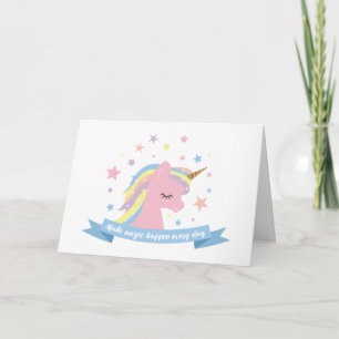 Unicorns födelsedagskalkmagi inträffar varje dag kort