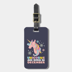 Unicorns föds i december bagagebricka
