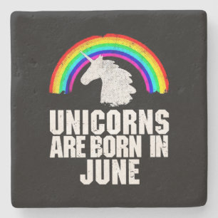 Unicorns föds i juni stenunderlägg