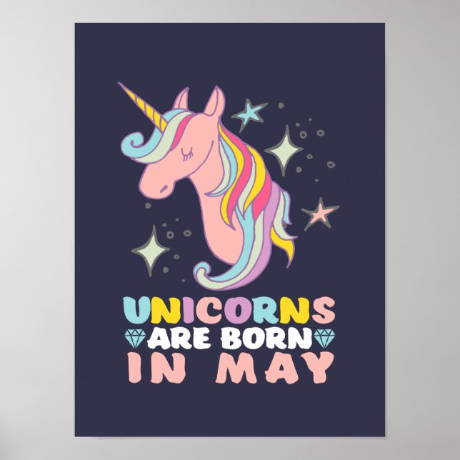 Unicorns föds upp i maj poster (Framsidan)