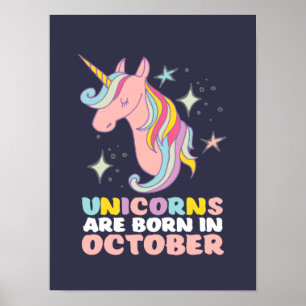 Unicorns föds upp i oktober. poster