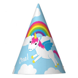 Unicorns & gulligt 1st födelsedagsfesttema för