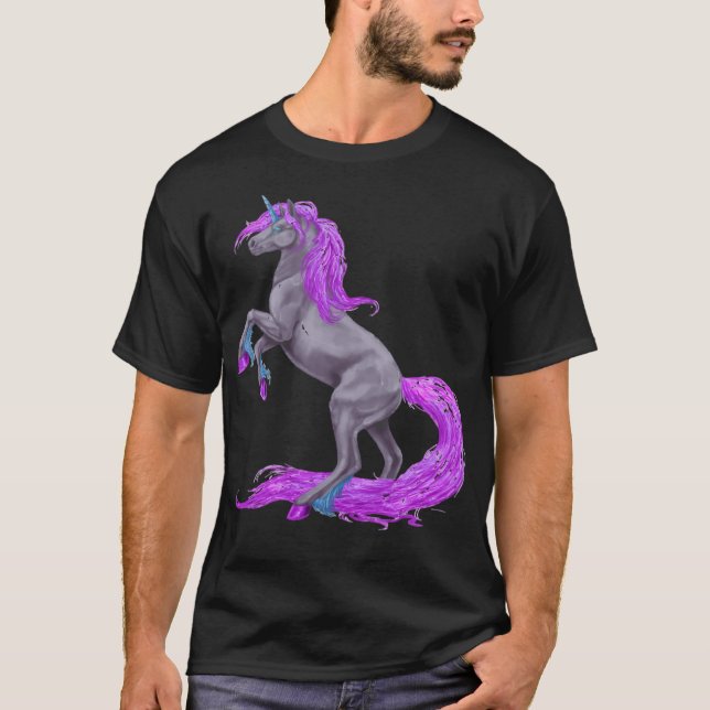 Unicorns hästencorn pony-idéer t shirt (Framsida)