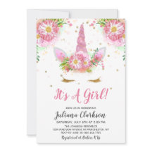 Unicorns in Bloom Baby Shower