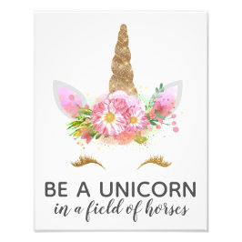 Unicorns in Bloom Fototryck