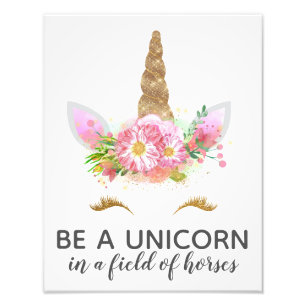 Unicorns in Bloom Fototryck