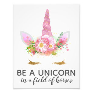 Unicorns in Bloom Fototryck