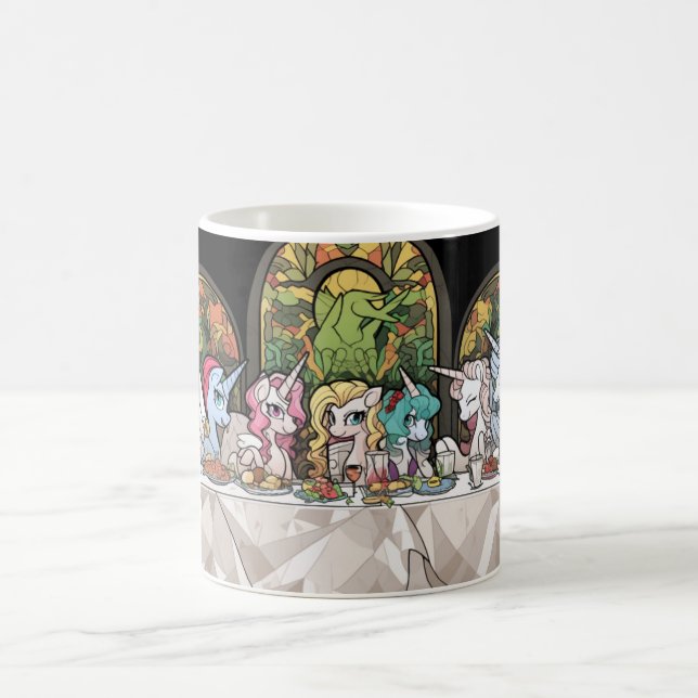 Unicorns in dold bord mugg (Center)
