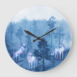 Unicorns in the mist stor klocka