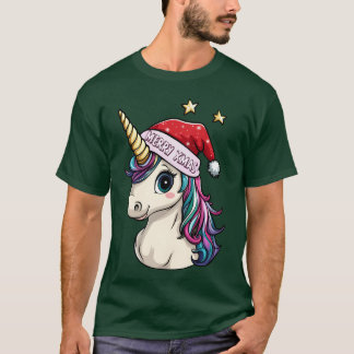 Unicorns julflicka t shirt