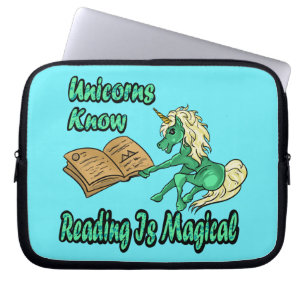 Unicorns Know Reading är Magic Bok Sleeve