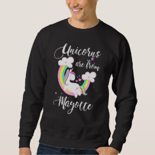 Unicorns kommer från Mayotte Home Land Pride Lång Ärmad Tröja