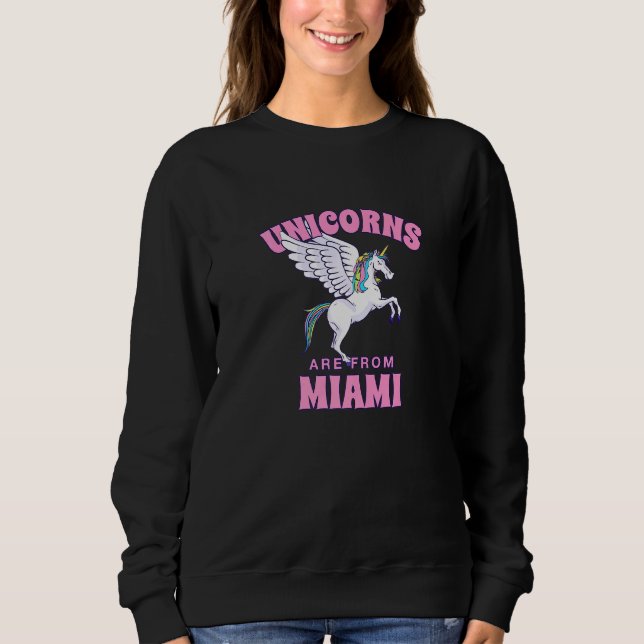 Unicorns kommer från Miami Florida Friends Fl Budd T Shirt (Framsida)