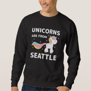 Unicorns kommer från Seattle Washington, president Lång Ärmad Tröja