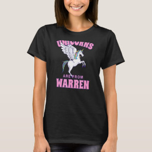 Unicorns kommer från Warren Michigan Friends Mi Bu T Shirt