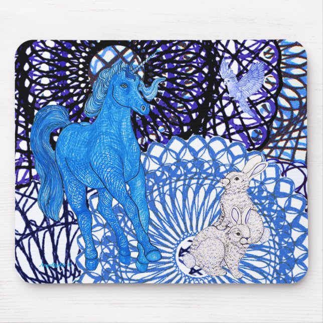 Unicorns Love Rabbits Musmatta (Framsidan)