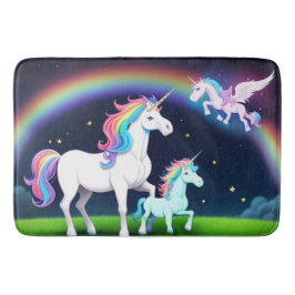 Unicorns med magi badrumsmatta