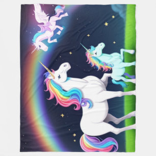 Unicorns med Magic Fleecefilt