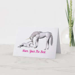 Unicorns Mother's Day Greeting Card Kort