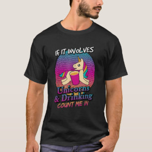Unicorns och Beer Drinking Funny Unicorn T Shirt