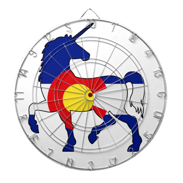Unicorns och Colorado! Darttavla (Framsidan)