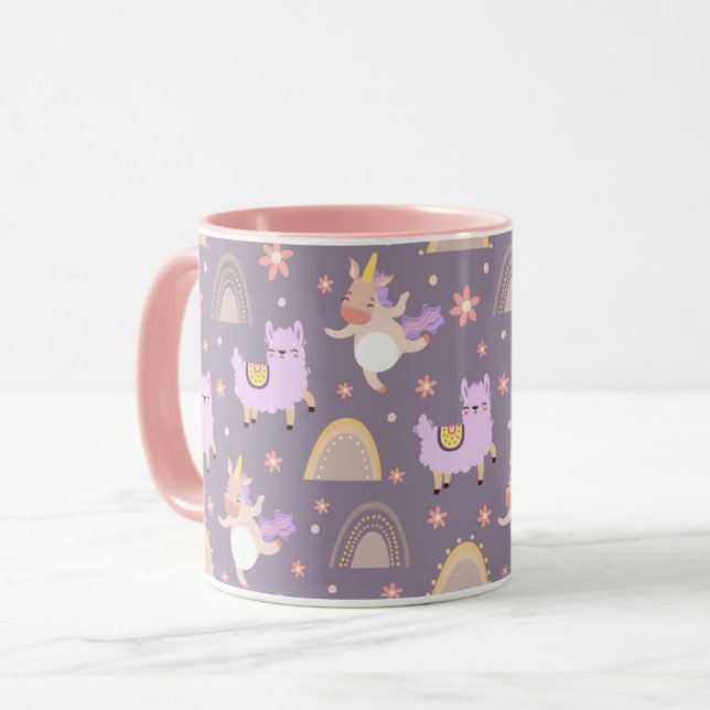 Unicorns och Llamas Mugg (Framsida vänster)