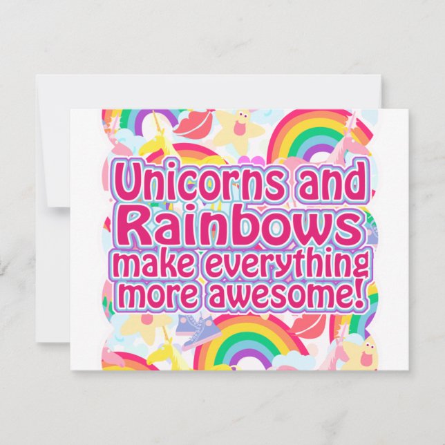 Unicorns och Rainbows (Framsida)