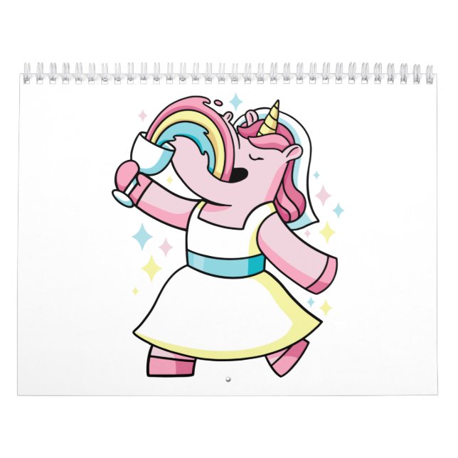 Unicorns och regnbågar  kalender (Omslag)