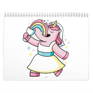 Unicorns och regnbågar  kalender