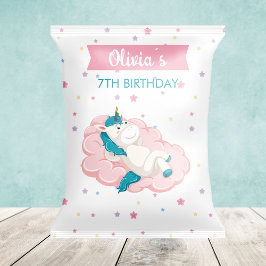 Unicorns Party favors Bag Chip Bag Wrapper Reklamblad