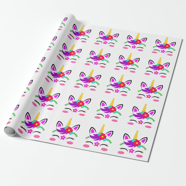 Unicorns Presentpapper (Utrullad)
