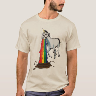 Unicorns Puke regnbågar T Shirt