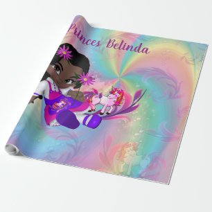 Unicorns, Rainbow spiral för cutie-paj-flickor. Presentpapper