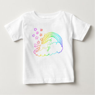Unicorns regnbåge t shirt
