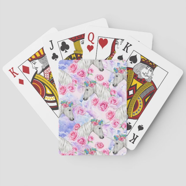 Unicorns- & romönster casinokort (Baksidan)
