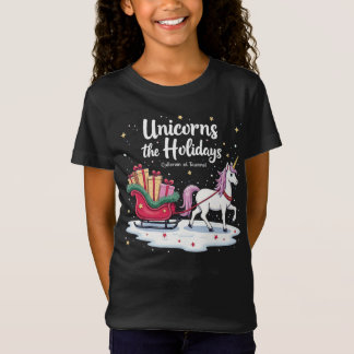Unicorns Sleigh the Holidays Shirt T Shirt