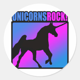 Unicorns Sten! Runt Klistermärke