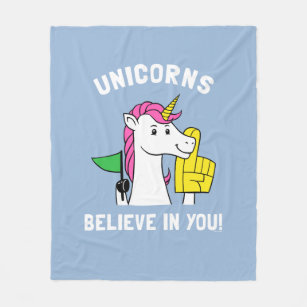 Unicorns tror i dig fleecefilt