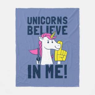 Unicorns tror i mig fleecefilt