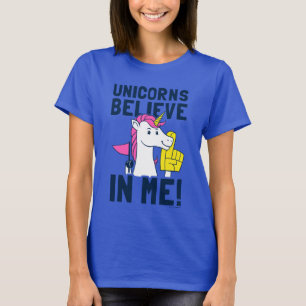 Unicorns tror på mig t shirt