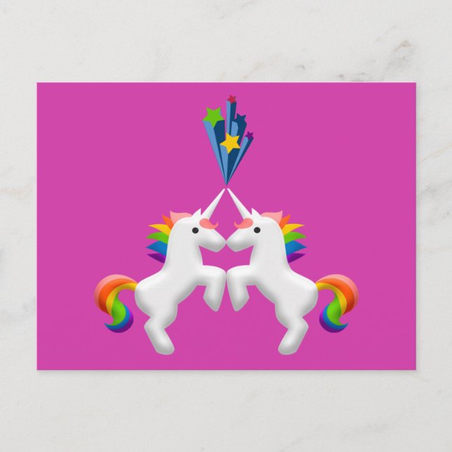 Unicorns Vykort (Framsida)