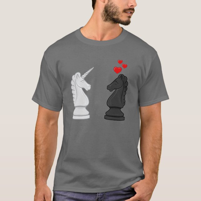 Unicornschackriddare Tee Shirt (Framsida)