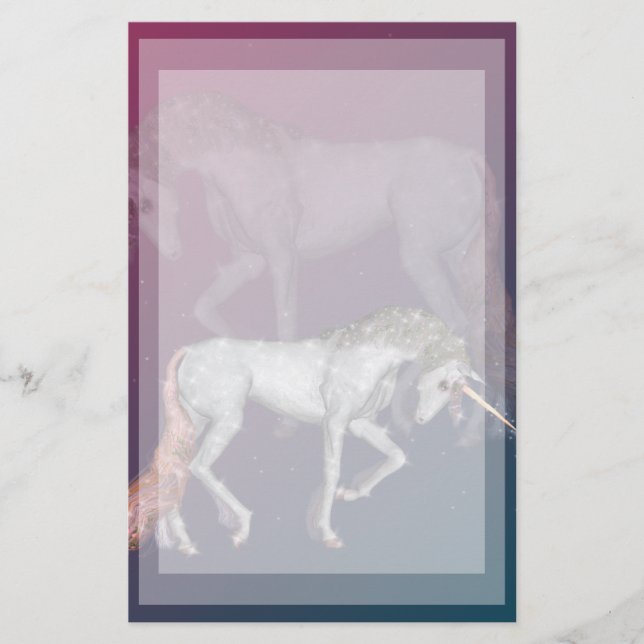 Unicornsdrömmar Brevpapper (Framsida)