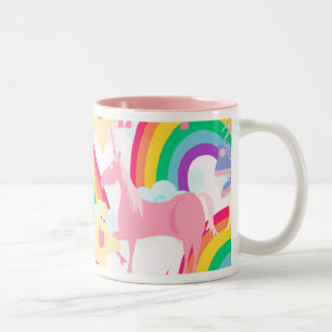 Unicornsjalmugg Två-Tonad Mugg