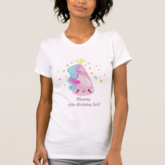 Unicornskjorta - mamma av födelsedagflickan tee