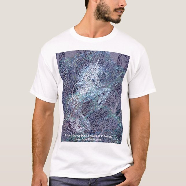Unicornskogen Deva, vid Darlene P. Coltrain T-shirt (Framsida)