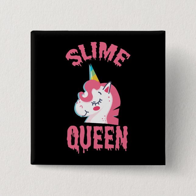 UnicornSlimedrottning, flickaSlimedrottning, Slime Knapp (Framsida)