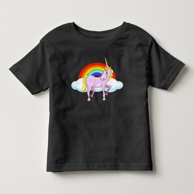 UnicornsmåbarnHoodie T Shirt (Framsida)