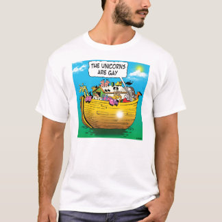 Unicornsna är glada t-shirt