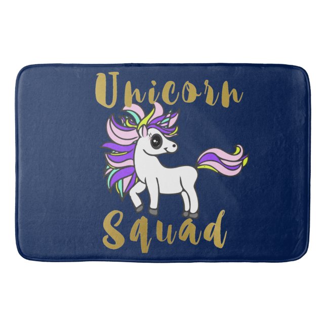 UnicornSquad, färgrik ponny Badrumsmatta (Framsidan)